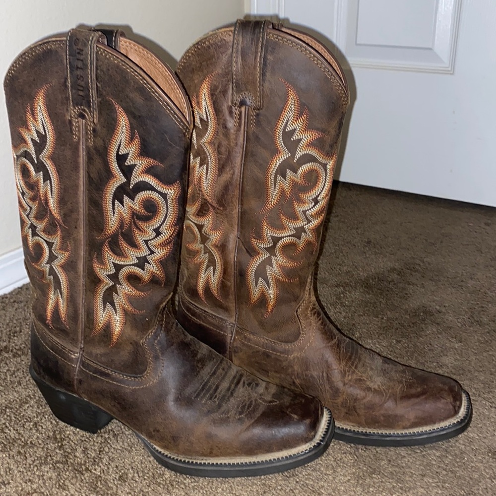 Justin 2552 Men’s Stampede Western Boot Quint Brown
